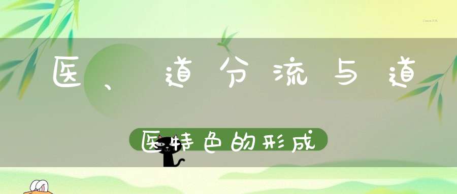 医、道分流与道医特色的形成