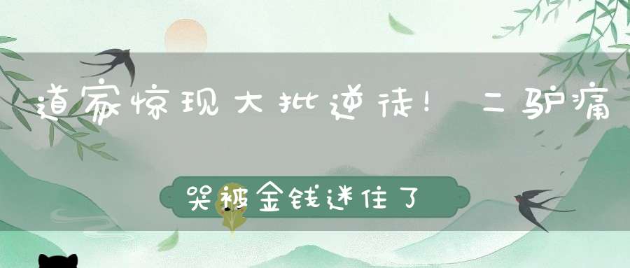 道家惊现大批逆徒！二驴痛哭被金钱迷住了双眼！驴家小胖带三千铁骑出征！